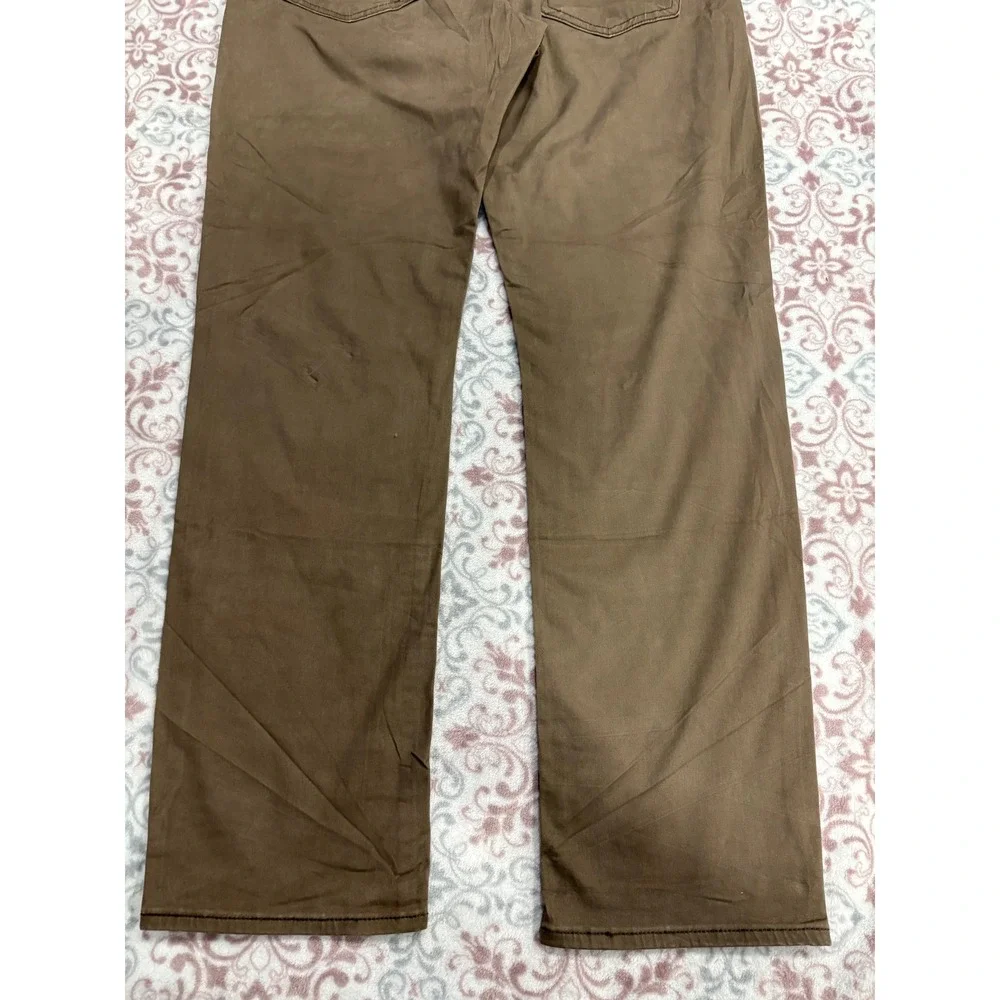 Lucky Brand 121 Slim Straight Brown Pants Mens 32x30 Cotton Stretch Chino - Picture 13 of 16
